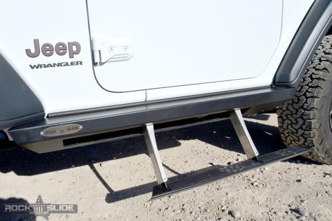 Jeep JL Side Step Sliders For 24-25 Wrangler JL 2 Door Models Passenger Side Sub Part Rock Slide Engineering