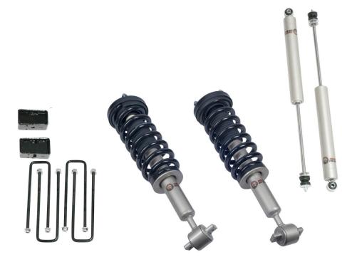 Front 3 Inch Lift Struts w/ Rear 2 Inch Blocks and Shocks (RWD Only) 2014-2020 Ford F-150 Freedom Off-Road